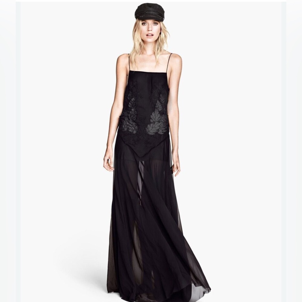 H&M  Black Maxi Dress
